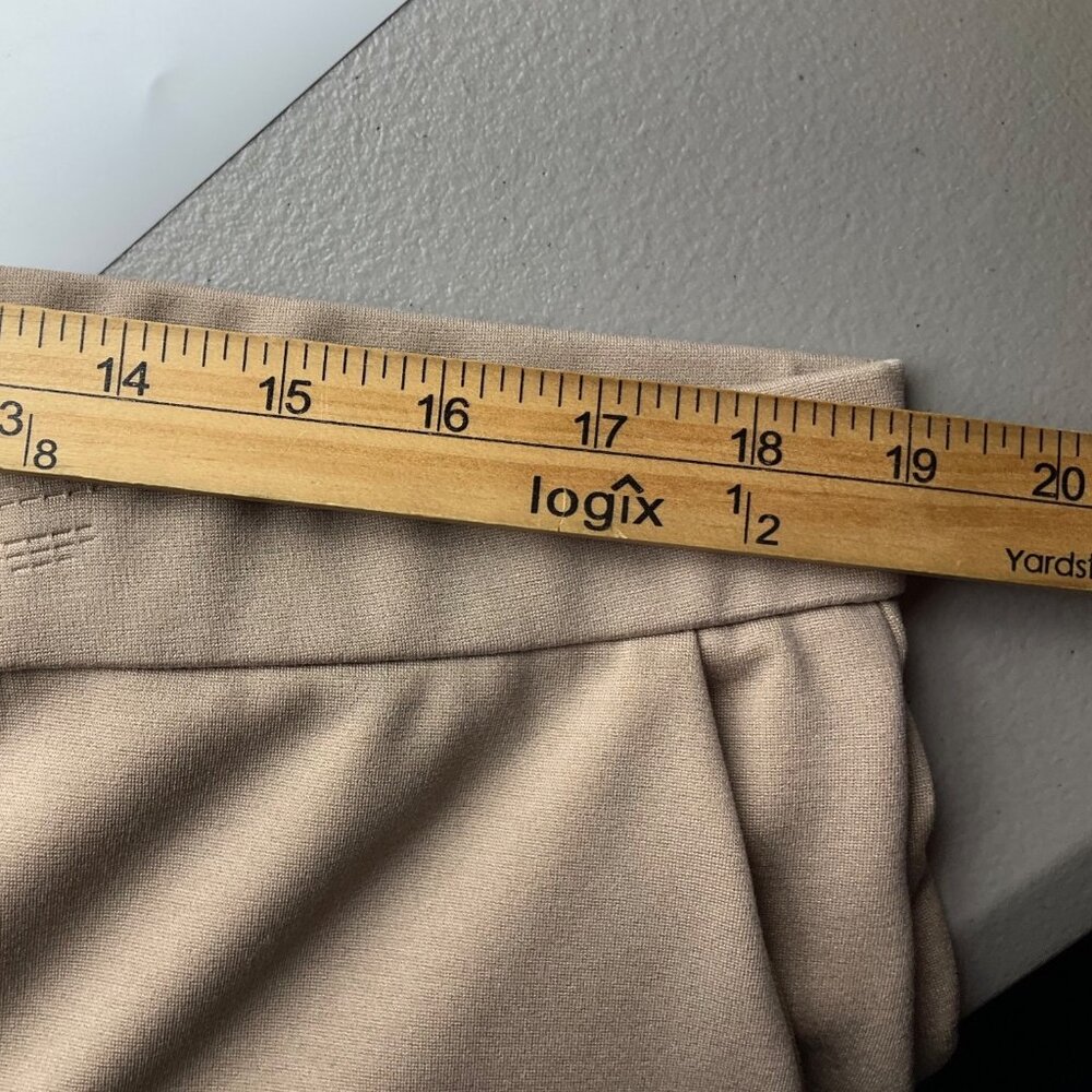 Eileen Fisher 1X Beige Wide-Leg Ponte Pull On Pants Made USA Minimalist - Picture 9 of 14